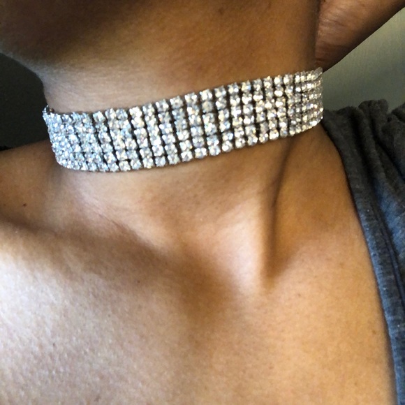Rhinestone choker - Picture 3 of 7
